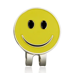 Magnetic Golf Ball Marker with Hat Clip - Birdie One Putt Eagle Tiger Design (Smile Clip)