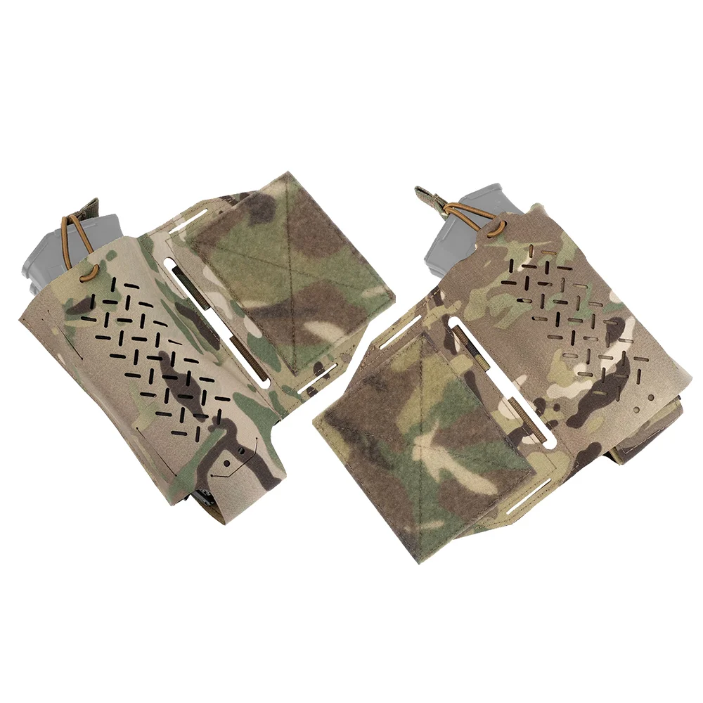 

Tactical MK2 Expander Wing Pouch Radio Holder Micro Fight Chassis Wingman Pouch 5.56 7.62 Magazine Storage Shock Cord Retension