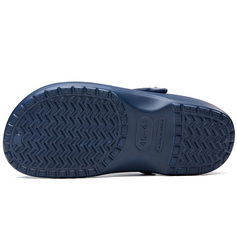 Summer Rubber Sandals Men Clogs Garden Shoes For Wide Foot Barefoot Shoes Zuecos Hombre Cholas Man Beach Big Size 48 49 summer sandals garden shoes