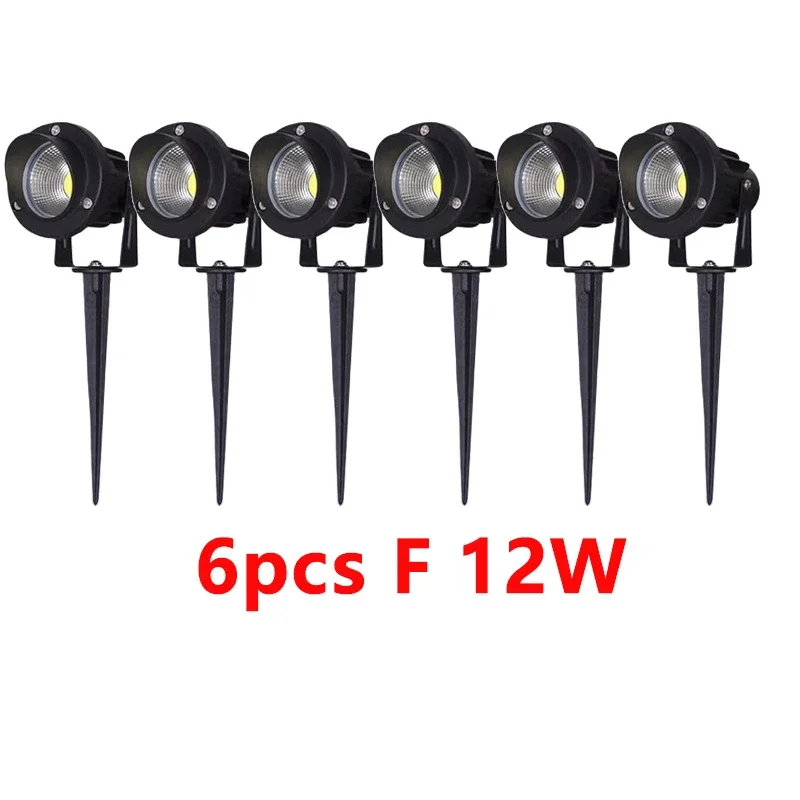 F 12W Spike 6PC,Cold White 6000K