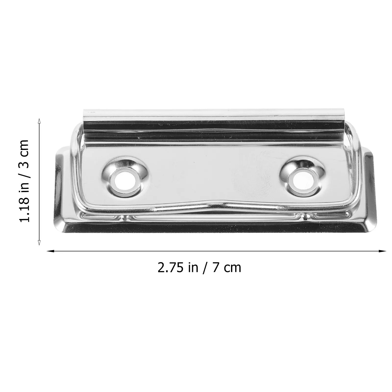 10Pcs 금속 클립보드 클립 정밀하게 제작된 벤드 프루프 보안 홀더(종이 문구류, 메뉴, 공예 프로젝트, 게시판, 파일용)