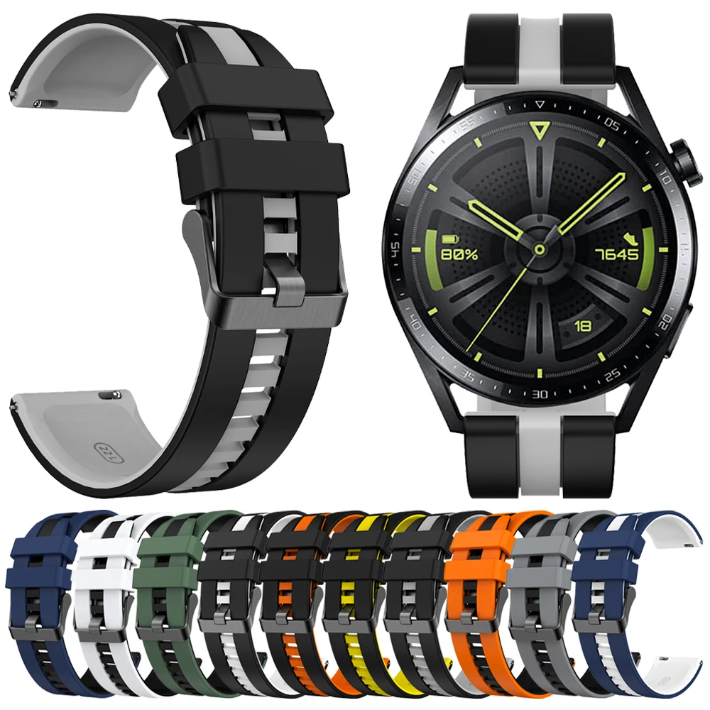 Durable Rubber Watch Strap - 20mm/22mm Replacement Bracelet