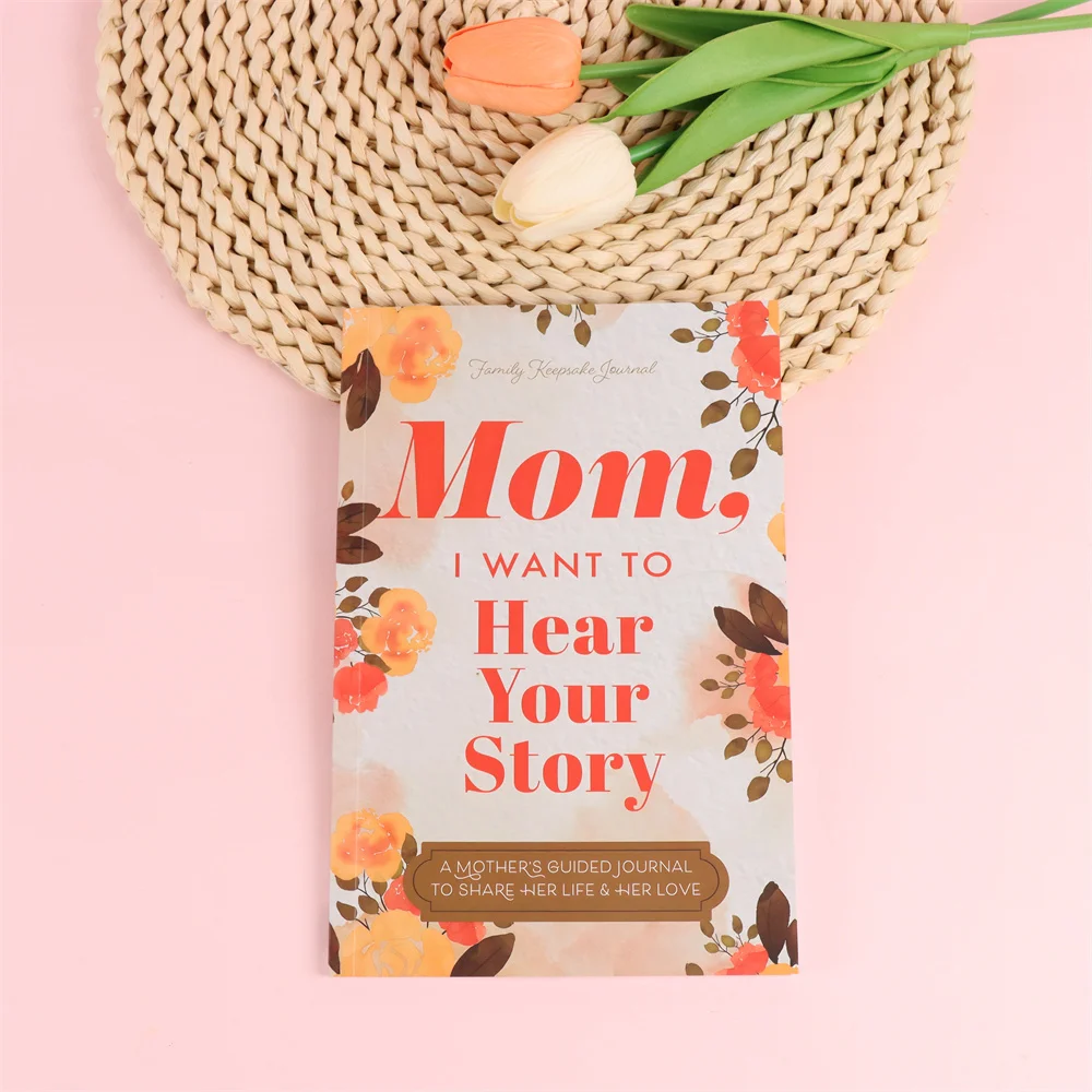Mom, I Want To Hear Your Story Notebook A Father's Guided Journal Multipurpose Notepad Book Keepsake Journal 3