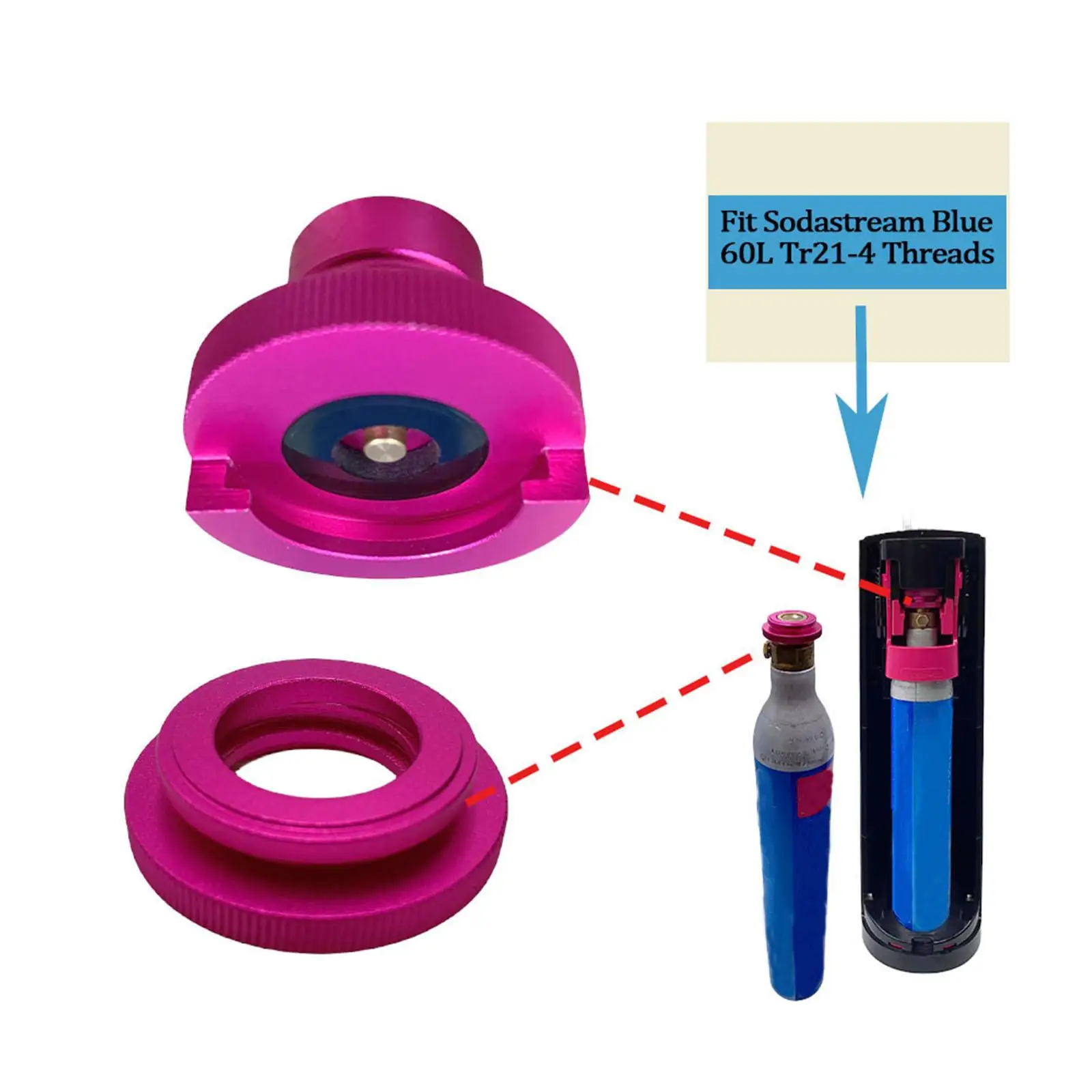 CO2 Quick Adapter Quick Connect Fittings for Sparkling Water Makers Parts