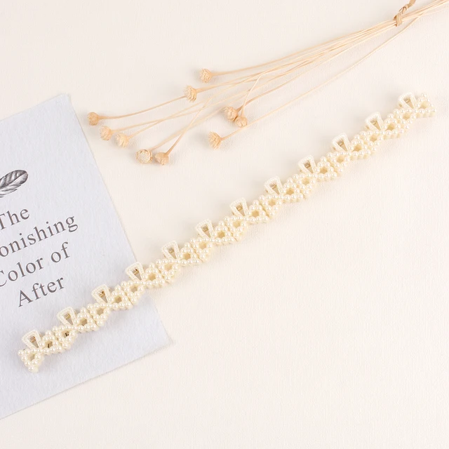 ncmama 12pcs/set Mini Rhinestone No-Slip Grips Hair Clips for Women Girls Glitter Teeth Metal Clamps Flower Hair Accessories 12pcs Bow Knot Pearl