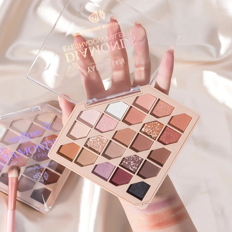 

22 Colors Earth Color Eyeshadow Palette Matte Pearlescent Sequins Glitter Powder Waterproof Niche Eye Makeup
