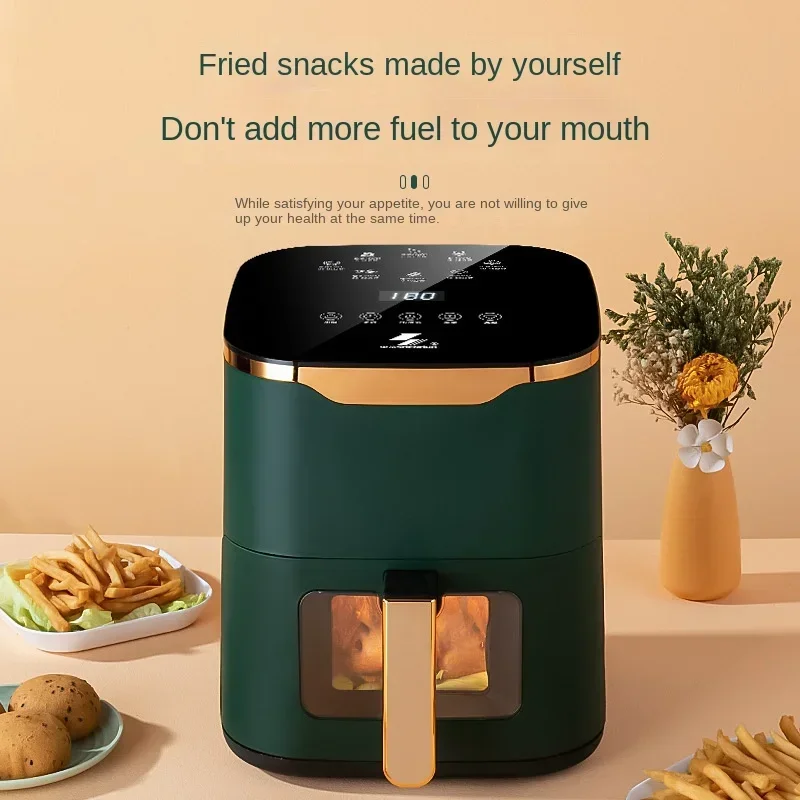 Household Intelligent Electric Fryer, Oil-free Multifunctional French Fries Oven, Household Appliances air fryer fritöz 4