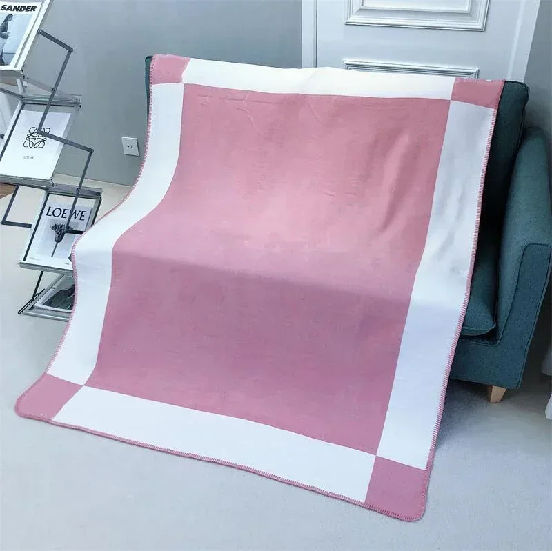 Plaid Blanket Designer Brand Cashmere Blanket for Beds Sofa Fleece Knitted Wool Home Office Nap Throw Portable Scarf bed throw blanket