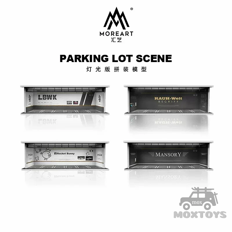 Moreart 1:64 Diorama Lighting Display Box Parcheggio