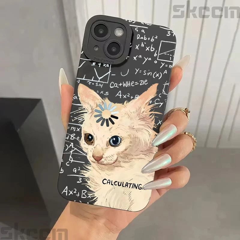 Funny Calculating Cat IPhone Case