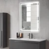 LED Bathroom Mirror Anti-Fog Bathroom Mirror, Wall Mounted Lighted Vanity Mirrors for Wall with 3 Colors Dimmable, Touch Switch 2