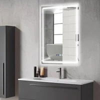 LED Bathroom Mirror Anti-Fog Bathroom Mirror, Wall Mounted Lighted Vanity Mirrors for Wall with 3 Colors Dimmable, Touch Switch 2