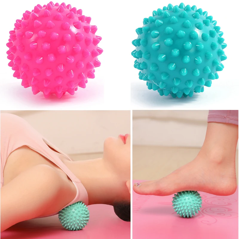 7cm Balls Durable PVC Spiky Massage Ball Trigger Point Sport Fitness Hand Foot Pain Relief Plantar Fasciitis Reliever Hedgehog 50pcs 9inch white safety kid baseball base ball practice trainning pu chlid softball balls sport team game no hand sewing