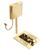 #Golden Toilet Flushing Cistern Ceramic Toilet Anti-Blocking Deodorant Concealed Squat Toilet Squat 1