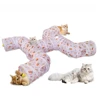 Carrot Print Cat Tunnel Multi-Shape Foldable & Easy Storage Cat Toy Tunnel for Play & Hideaway Pet Tube Self-Entertaining Play 5