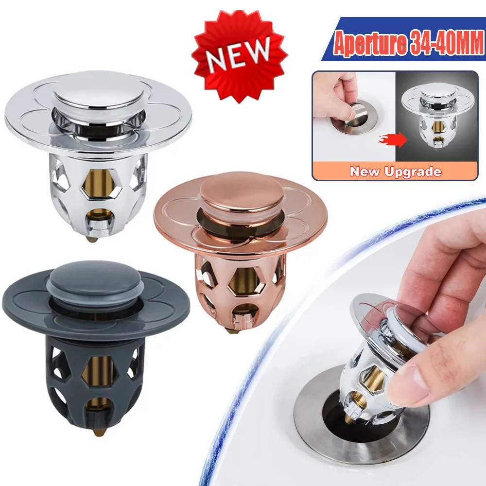 Bathroom Sink Stopper Bath Tub Drain Plug Stopper Universal Sink Plug Basin  Drain Strainer With Basket For Bathroom Drain Sink - AliExpress