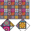 Tablecloth 1PCS Coffee Table Square Round Table Waterproof Non-Wash Tablecloth Dining Table Geometric Polyester Table Decoration 4