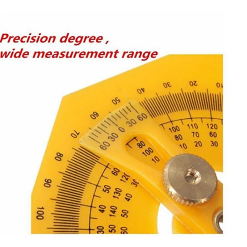 0-180 Degrees Plastic Angle Finder Protractor Goniometer Angle Protractor Instrument Measuring Arm Ruler Scale Board Tool Angle 2