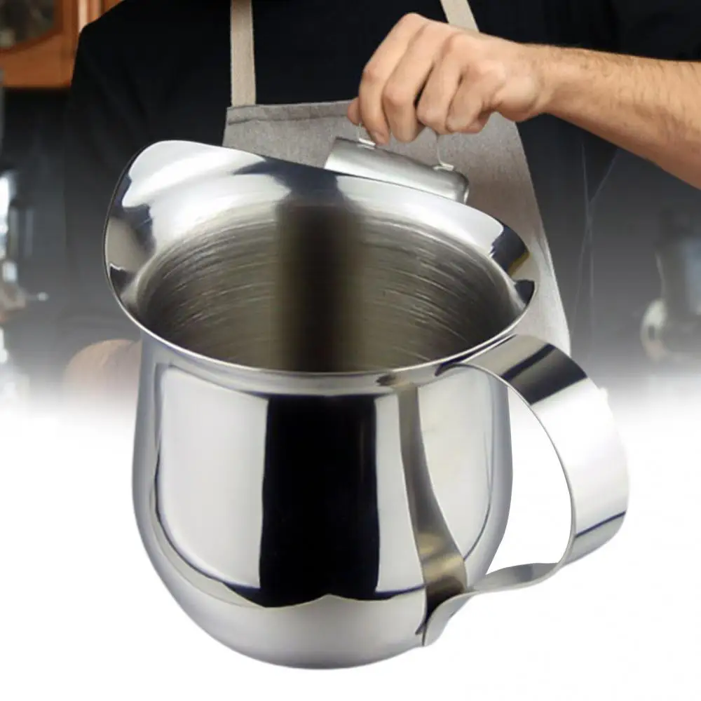 60/90/150/240ml Milk Jugs Stainless Steel Milk Frothing Jugs Coffee Pitcher Pull Flower Cup Cappuccino Coffee Pot Espresso Cups milk frother jug milk frothing jug