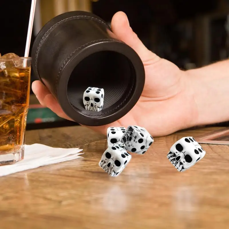 

Череп игральные кости 6-сторонняя кость уникальный подарок для геймера отлично подходит для ролевых игр настольная игра на Хэллоуин