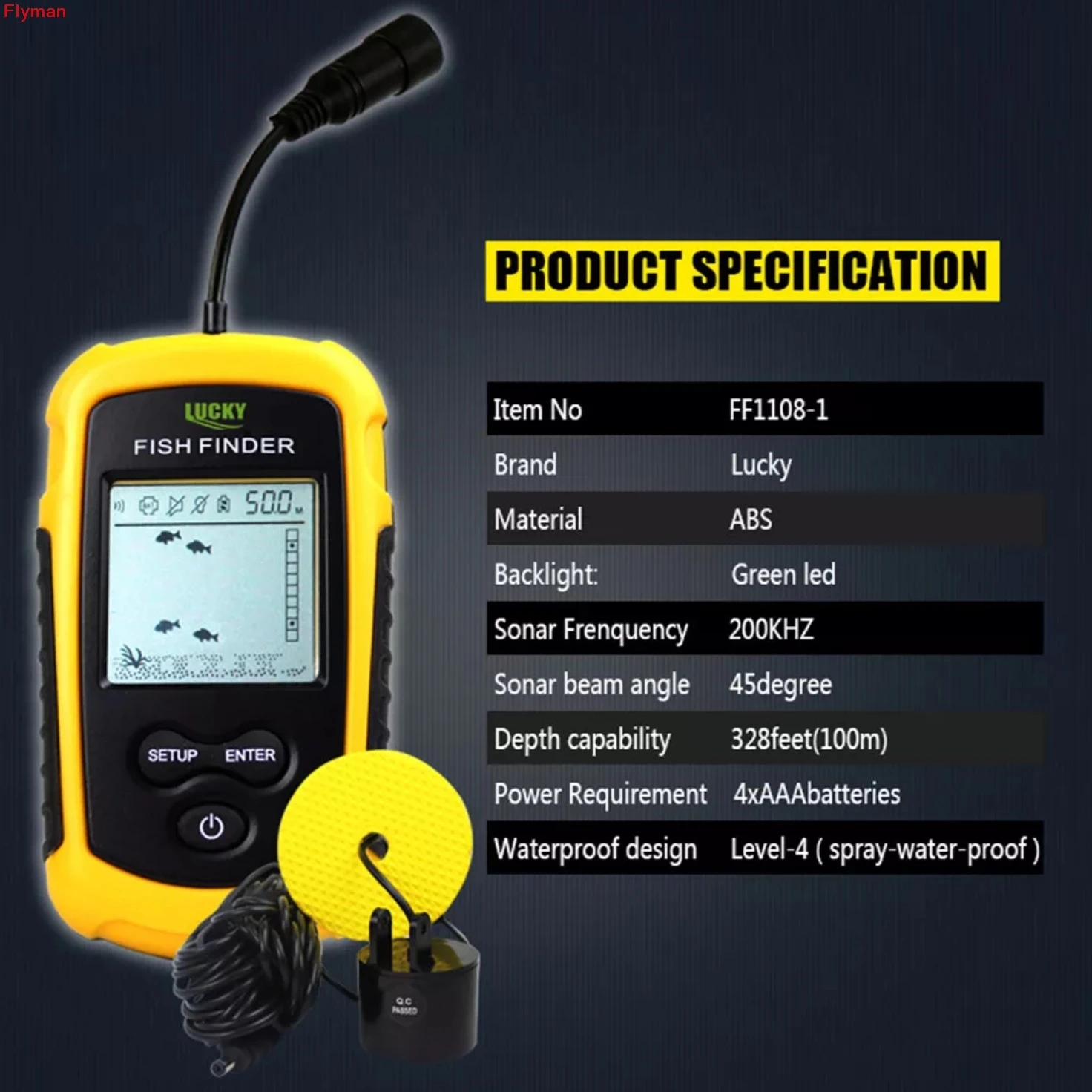 Smart Wired Sonar Fish Finder for Muddy Water Fishing Essential Fishing Gear