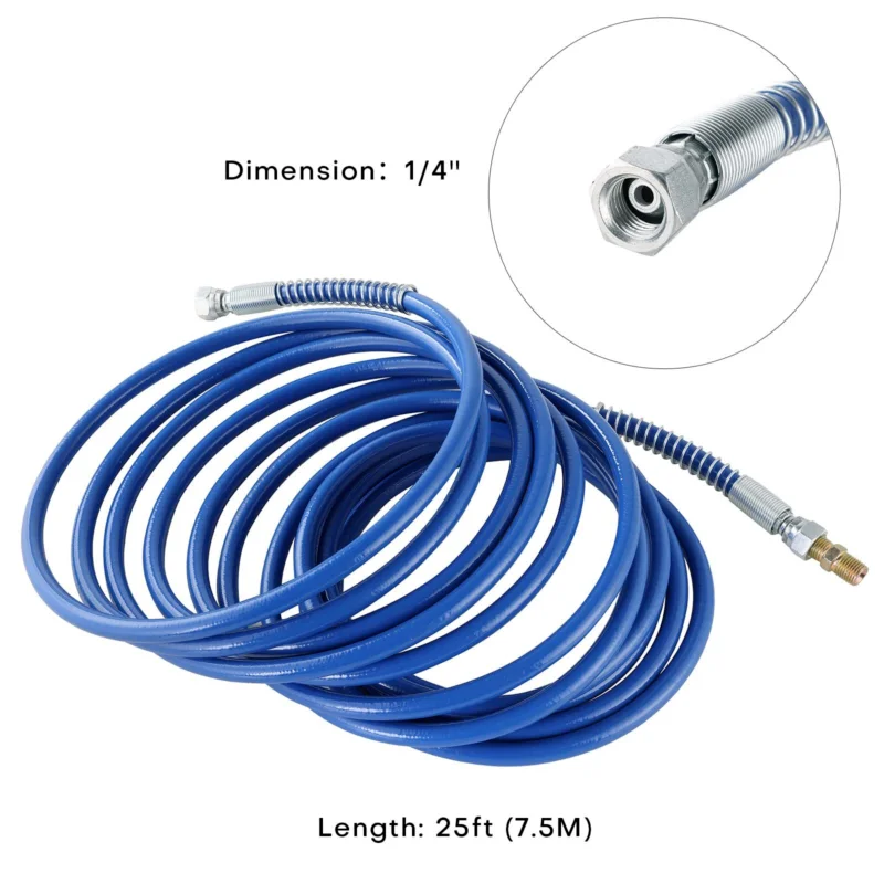 Airless Paint Spray Hose 1/4" High Pressure Universal Paint Sprayer Flexibl...
