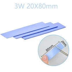 High - Performance Thermal Conductive Silicone Pad for Efficient Heat Dissipation (3 W - mk 20x80mm)