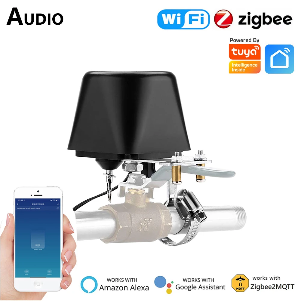 Tuya Smart Wifi Valvola Dell'Acqua Zigbee Valvola Del Gas Timer Giardino Smart Faucet Controller Supporto Alexa Google Assistant Smartlife Z2M