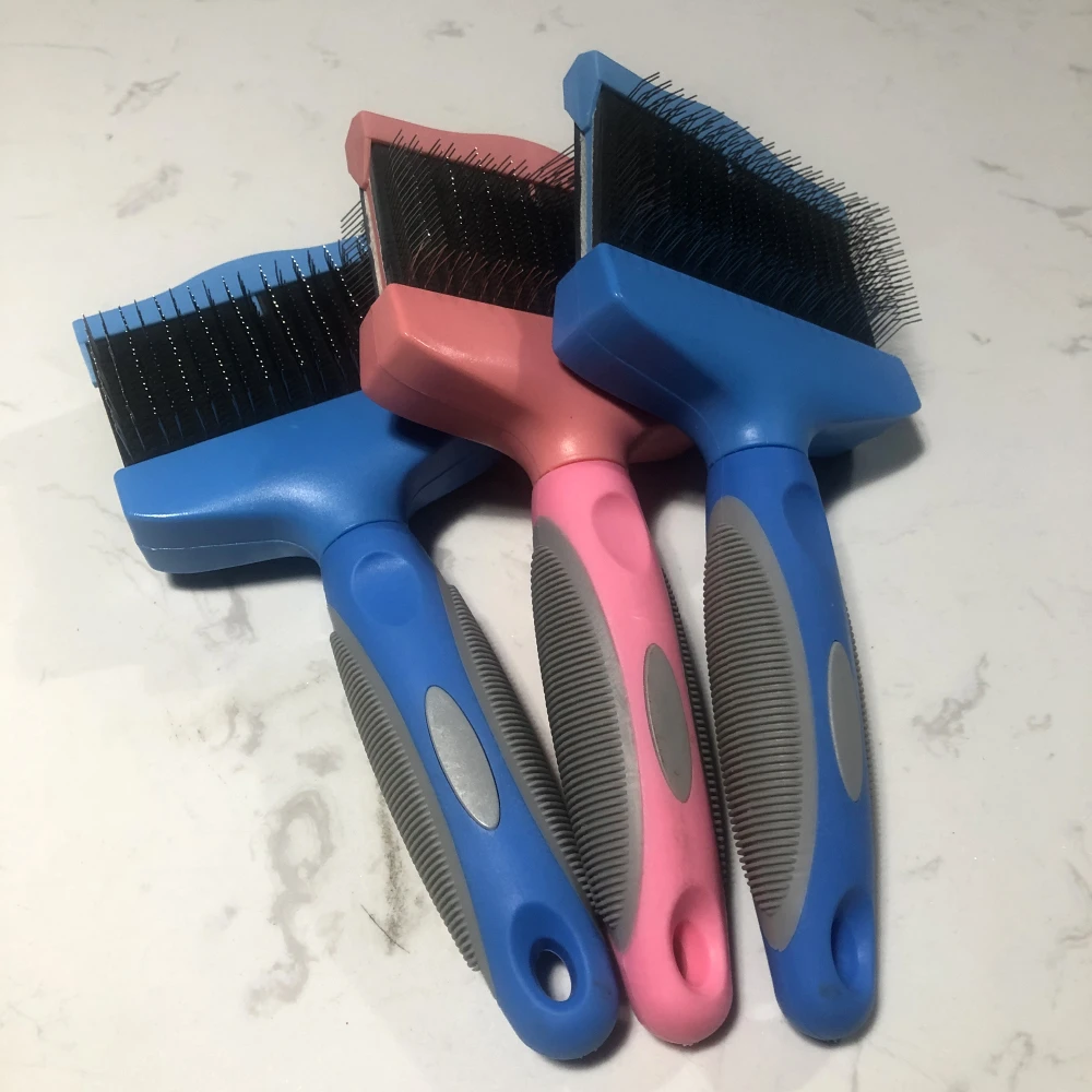 Dog Slicker Brush for Goldendoodles, Labradoodles other Poodle crosses