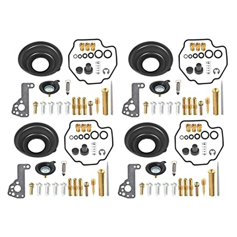 Sostituzione Delle Valvole Di Intercettazione Dell'Aria Del Diaframma Del Corredo Di Riparazione Del Carburatore 4-Pack Per 1985-2007 Yamaha Vmax V-Ma