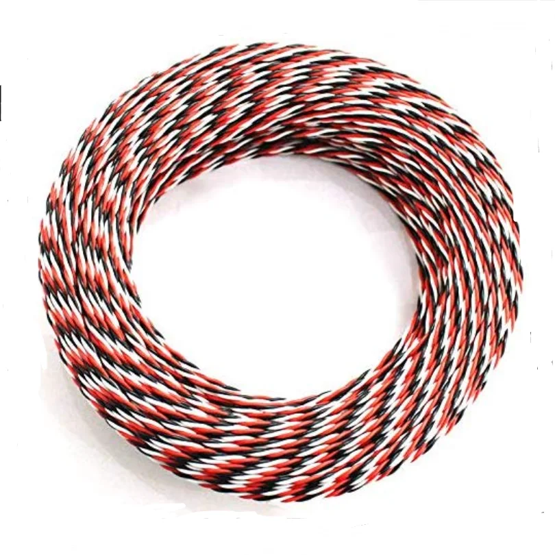 5M 16 Fuß 20 22AWG 26awg 30/60 Kern 3 Wege Twist Servo Verlängerungskabel JR Futaba Twisted Wire Lead für RC Flugzeug Zubehör – Detail 2