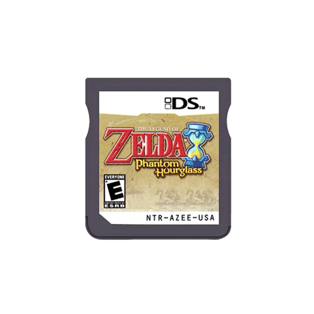Verpackte NDS-Spielkarte Legend of Zelda Phantom Hourglass/Spirit Tracks USA-Version (R4-Version) ohne Anleitung – Detail 5