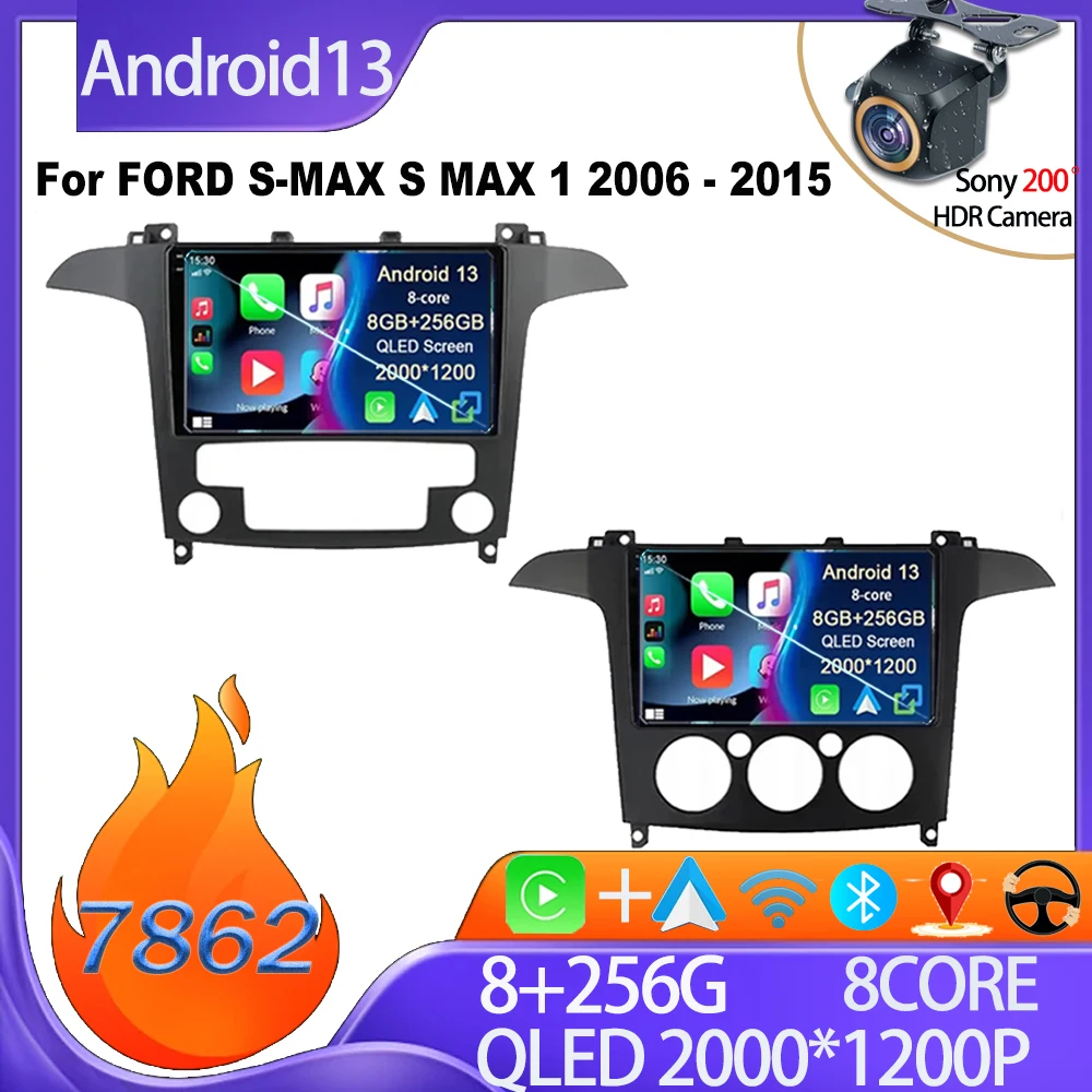 

Автомобильный Android для FORD S-MAX S MAX 1 2006 - 2015 Bluetooth Android Автомобильная камера заднего вида GPS навигация Mirror Link интеллектуальная система