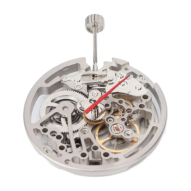 

DIY Automatic Hollow Watch Movement With Plastic Storage Box Forold Part Replacement