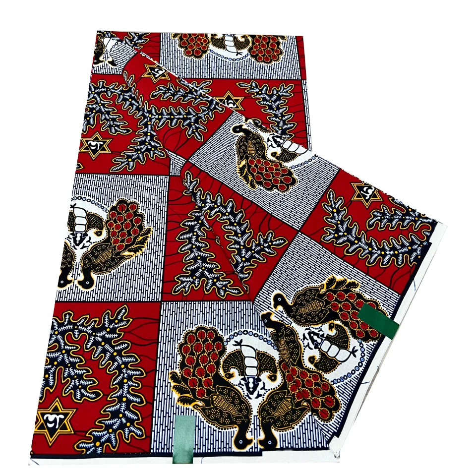 First Quality 100% Cotton Material 6 yards Dutch Hollandais Original African Fabrics Wax
