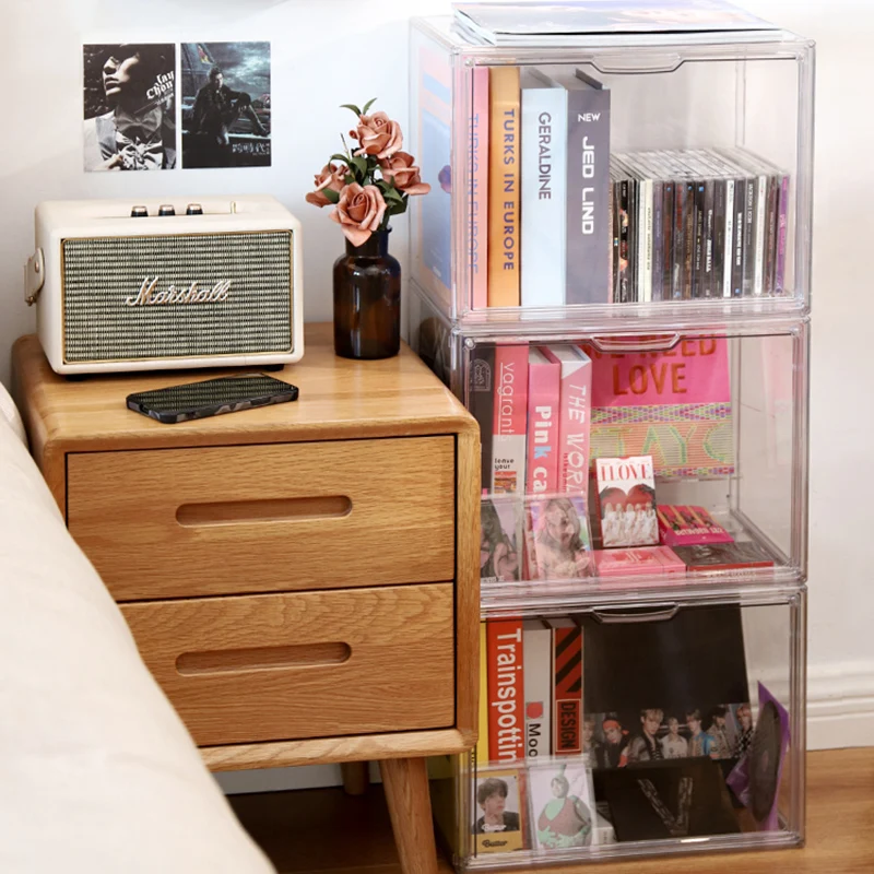 Display Cd Organizer Rack Retro Radio Minicadena Music Holder Shelf Luxury Capacity CD Rack Cute Etagere Cd Storage Furnitures