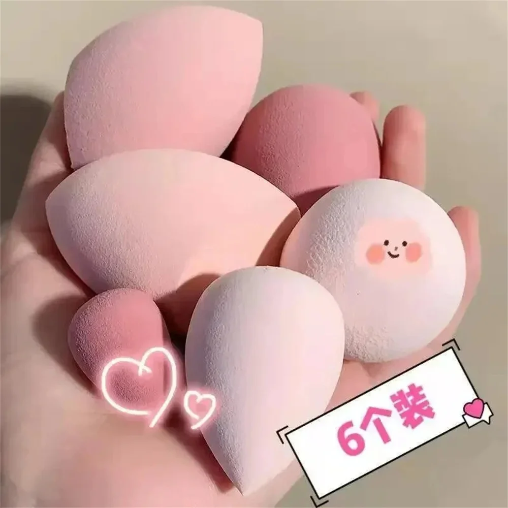 Makeup egg Dry wet dual use Water droplets Diagonal cut Independent packaging No powder Powder puff