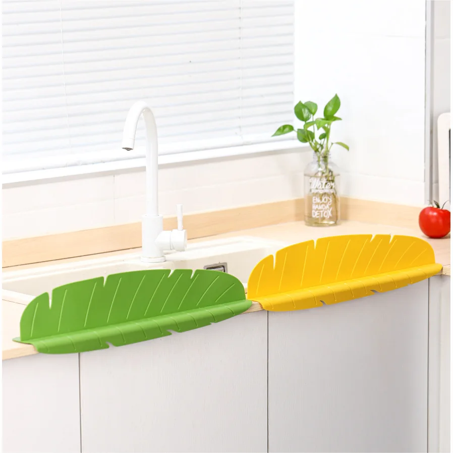 

Kitchen 2 In 1 Sink Splash Guard Storage Rack With Suction Cup Countertop Water Blocking Board Sponge Dish Storage Rack