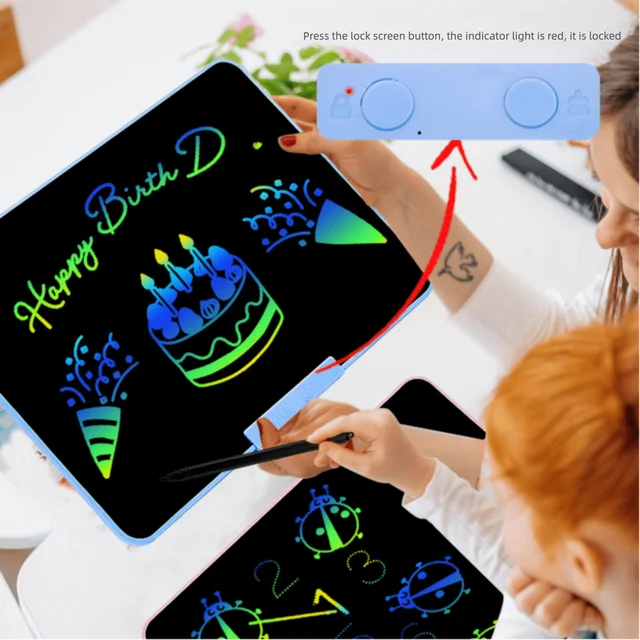 LCD Writing Tablet 12/16/20 Inch - USB-C Rechargeable, Eye-Protection Screen, Magnetic Pen, Dual-Surface for Home/Office/School 3