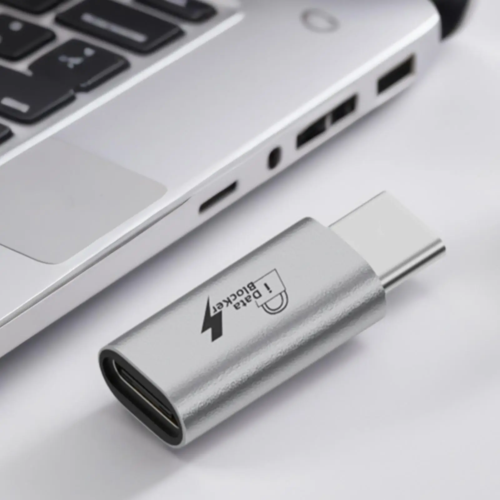 USB-C 데이터 차폐 어댑터 USB 포트 개인정보 보호 장치 타입-C 차단기 PC 노트북 블록용