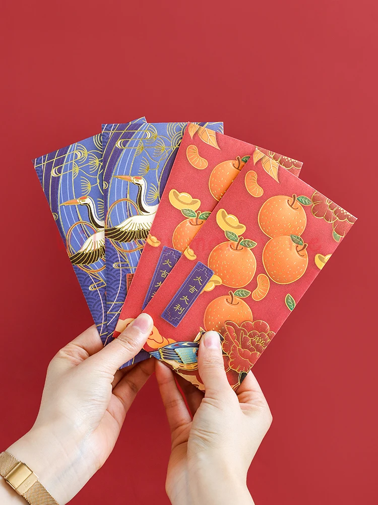 

New Year Red Envelope Chinese Style Retro Gift Seal for Wedding High-End Personalized Creative Cute