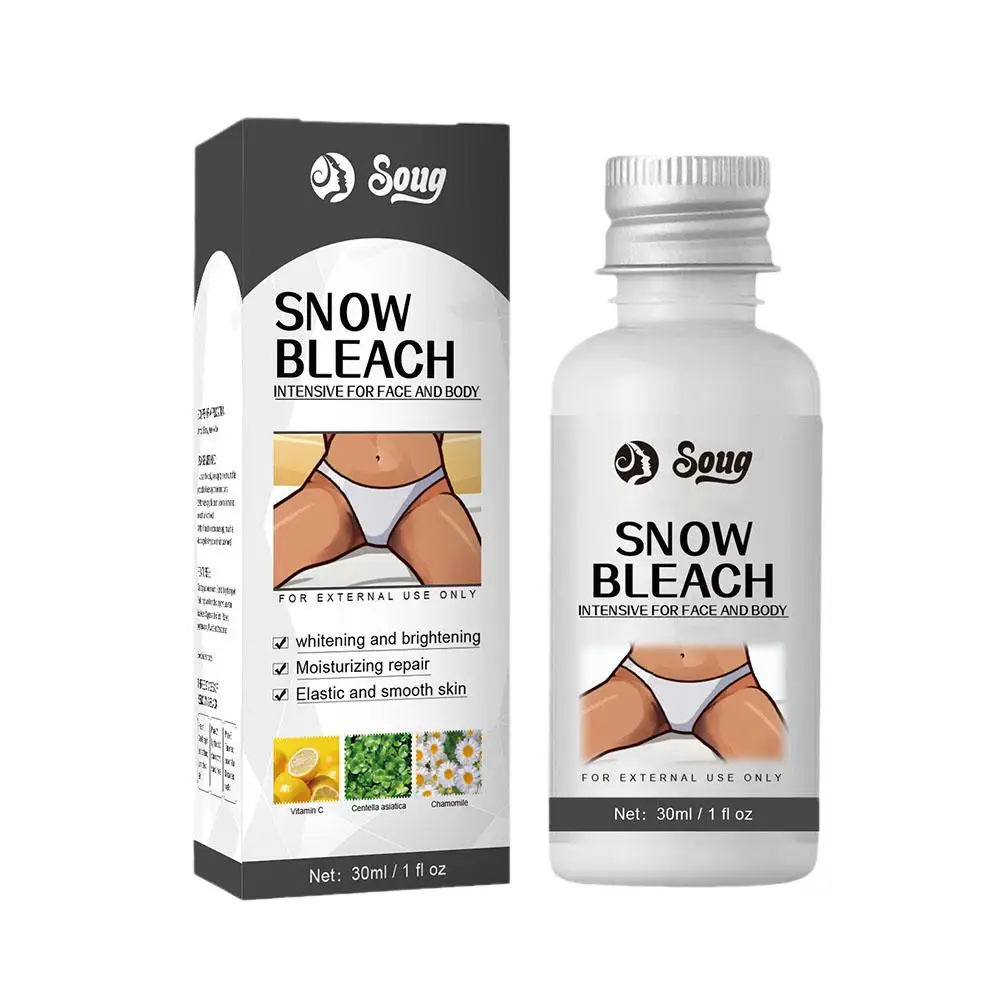 30ml/60ml Body brightening body cream Snow Bleach Cream Nicotinamide Removal Dark Spot Melanin Brighten Private Parts Underarm Bleaching Armpit Knees