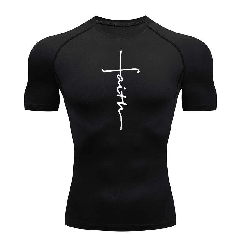 Christian Athletic Quick-Dry Compression Workout Tee