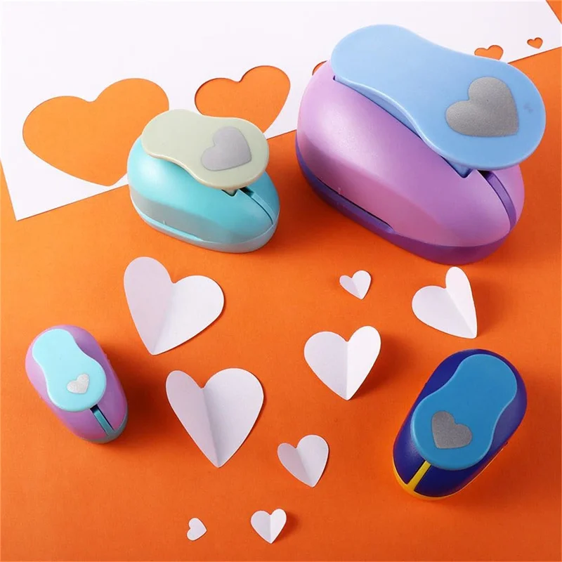 Heart Punch DIY Embossing Punches 8/15/25/38/50mm for Scrapbooking Paper Cutting Hole Rounder Cutter Machine