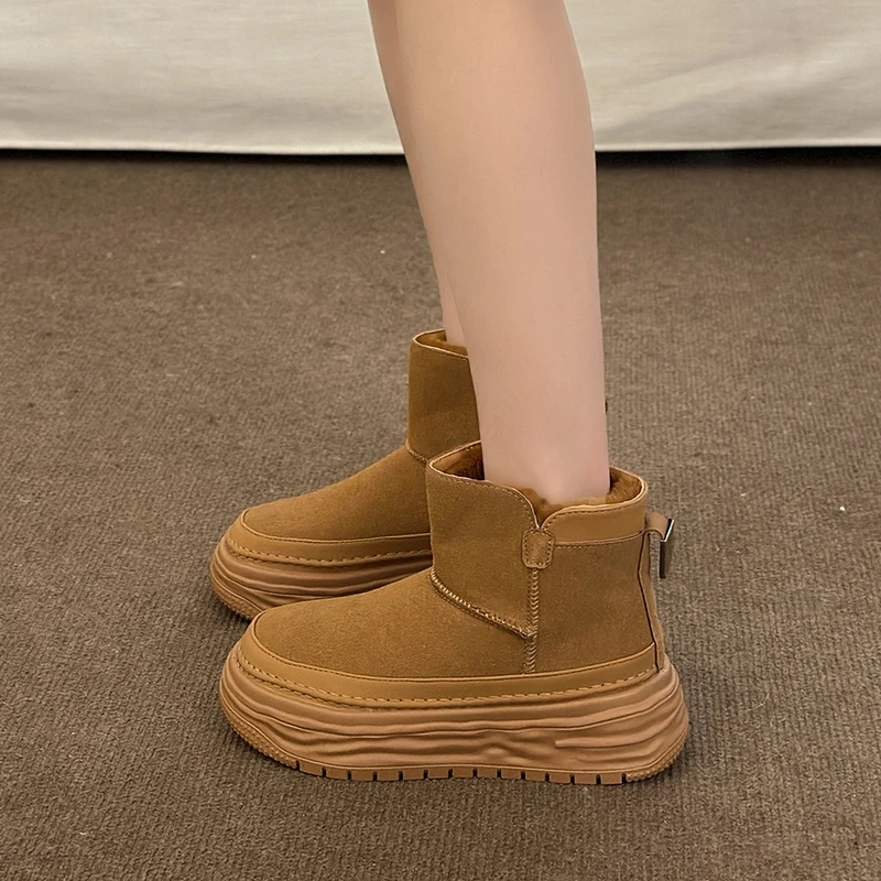 

Женские ботильоны на платформе, с круглым носком и боковой молнией