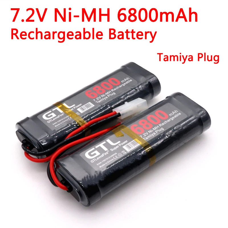 New Original 7.2V Battery 6800mAh NiMH Batteries Pack For RC Car Truck Buggy Boat Tank Ni-Mh Baterias gray supper power