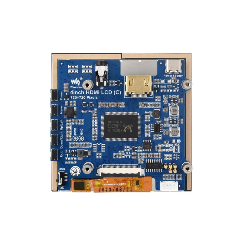 Raspberry Pi 4 inch HDMI LCD 4inch capacitive touch screen display Module 720&times;720 compatible with HDMI