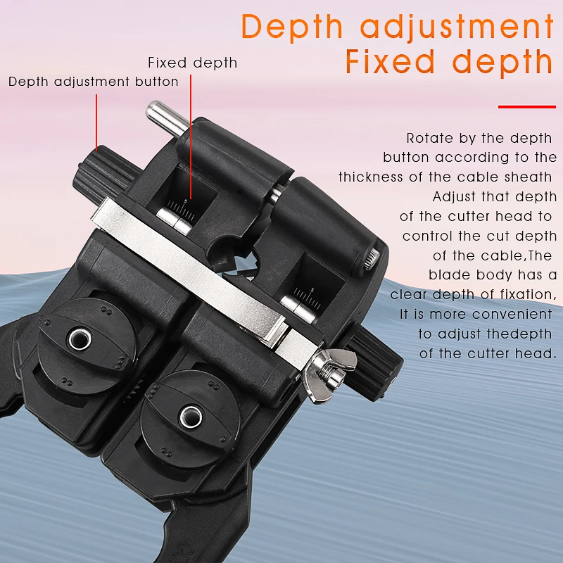 8-30MM Fiber Optic Stripper Longitudinal Cable Jacket Slitter Cable Sheath Opening Cutter Free Shipping