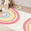 Shaggy Bedroom Rugs for Kids Rainbow Fluffy Carpet Living Room Hairy Nursery Play Mat for Children Plush Baby Rugs Soft Foot Mat 4