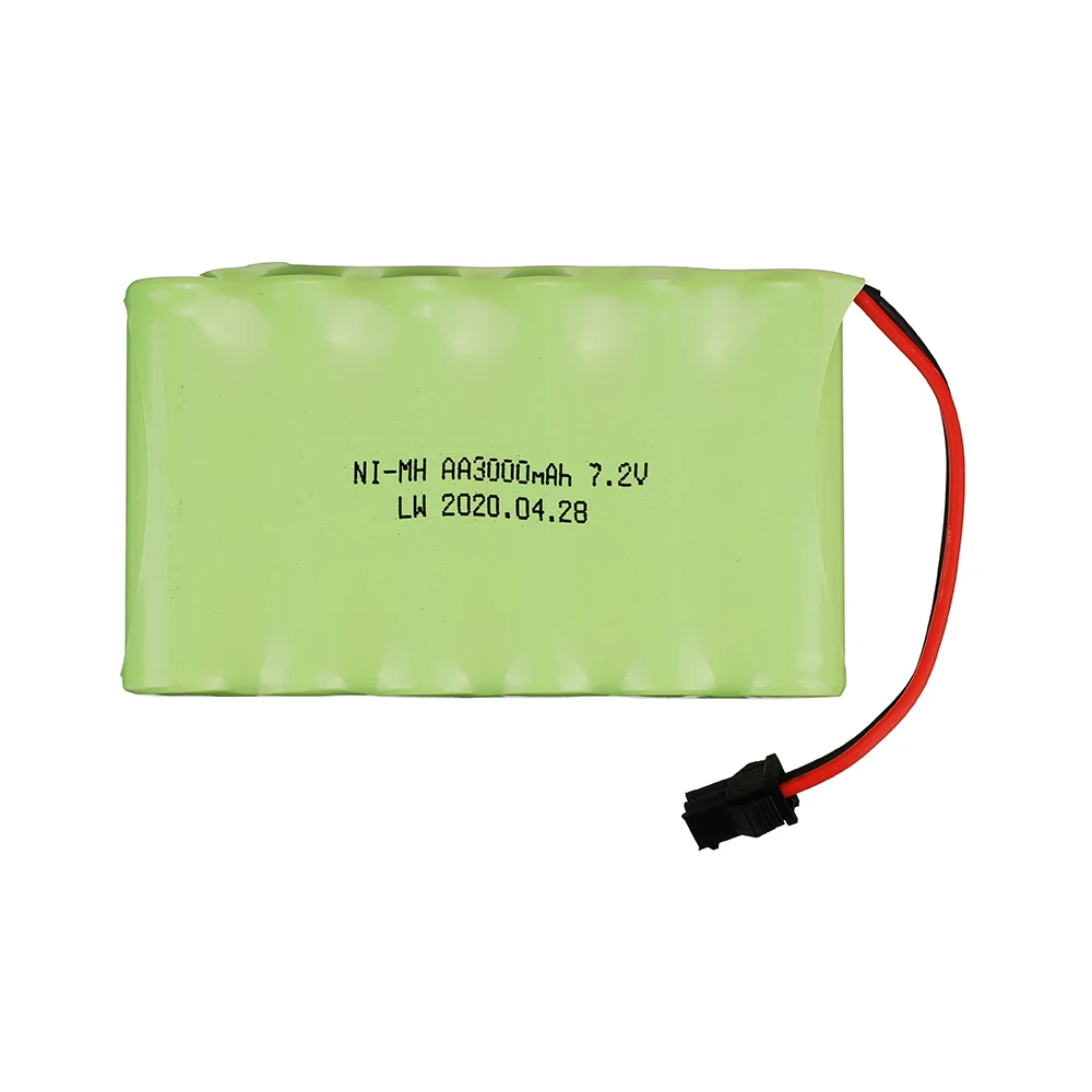 3.6V/4.8V/6V/7.2V/8.4V/9.6V 3000mah NIMH AA Rechargeable Battery Pack For Remote Control Toys Car truck tanks boat model SM Plug 5